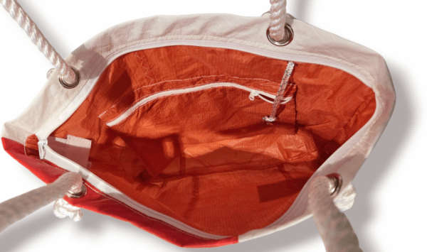 BAGAGE A MAIN VOILE RECYCLEE - CREVETTE 5 – Image 3